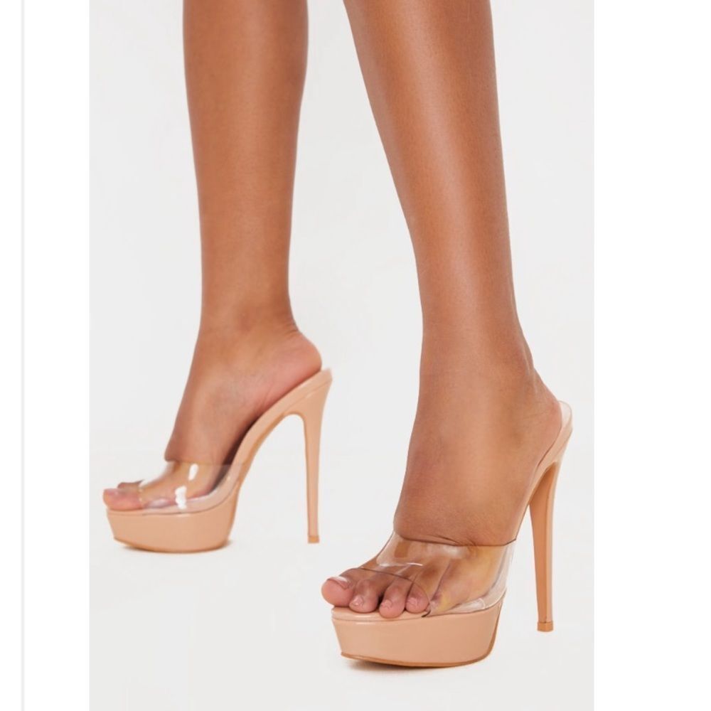 Clear heels